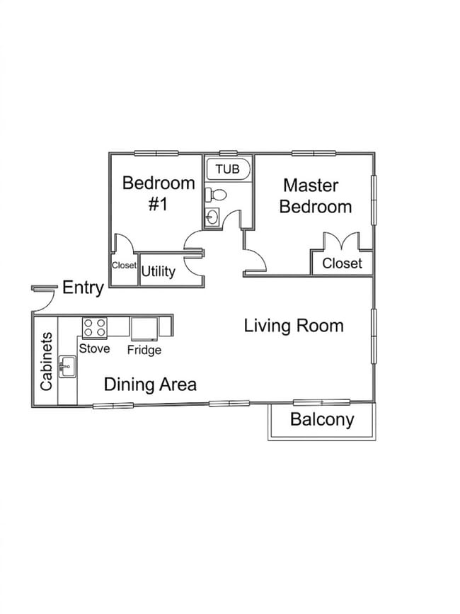 Floorplan - Waters Edge Apartments