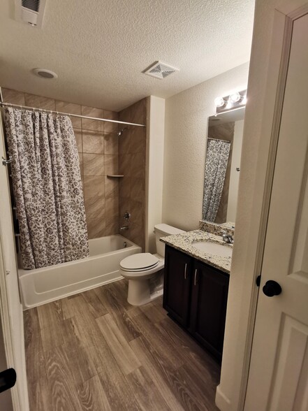 Full bath in basement - 17778 E 44th Ave