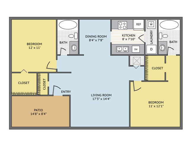Floorplan - Harlowe Apartments