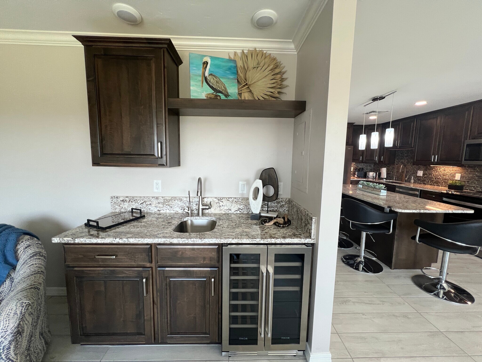 WINE BEVERAGE REFRIG WITH WET BAR - 777 Harrah Way