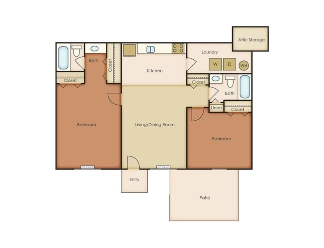 Two Bedroom Two Bath - Orlando Sky