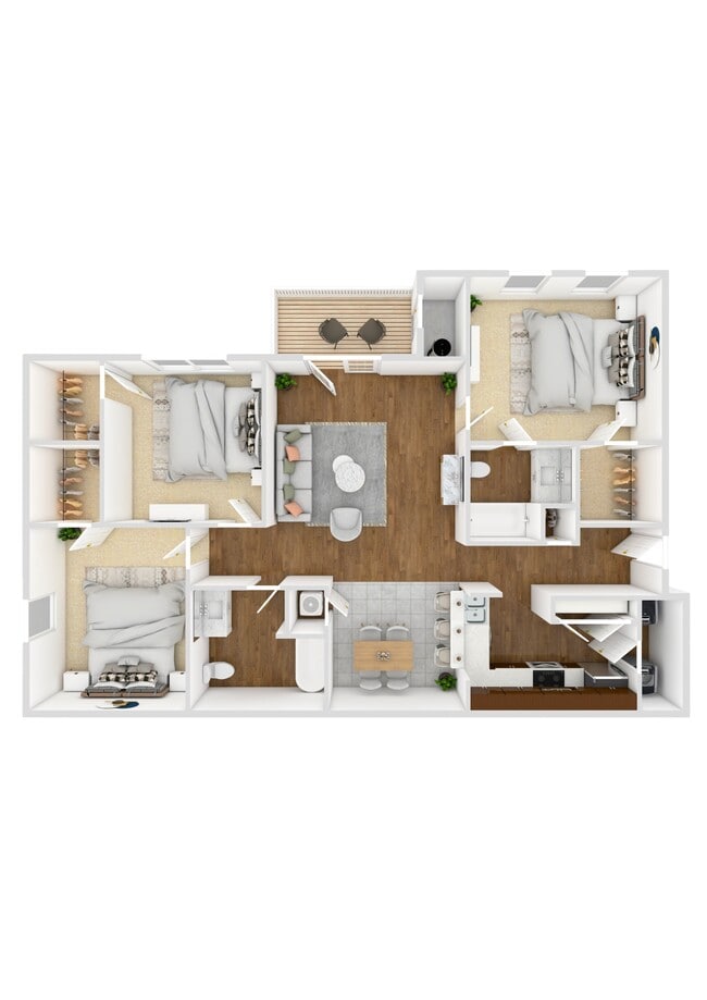 Floorplan - Landing at Willow Bayou Apartment Homes