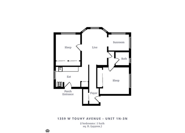 Floorplan - 1351 W. Touhy Ave.