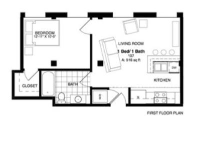 1BR/1BA - The Lofts at Franklin