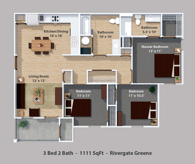 Floorplan - Rivergate Greene