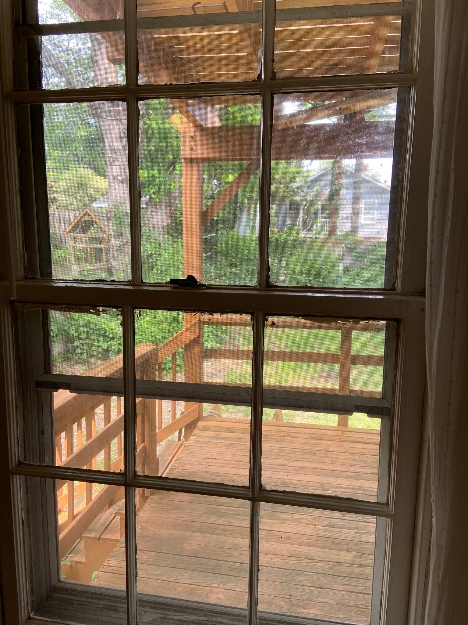 Own Stairs to covered deck - 24 E Maple St