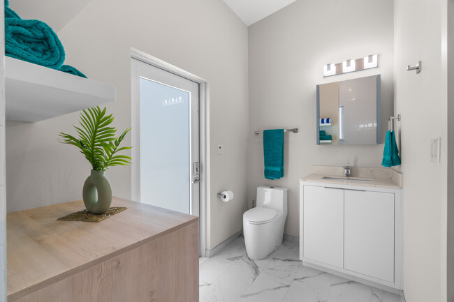 Sleek Contemporary Bathroom w/Lots of Storage - 1504 NE 15th Ave