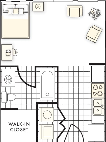 Studio - Element Apartments at Highland