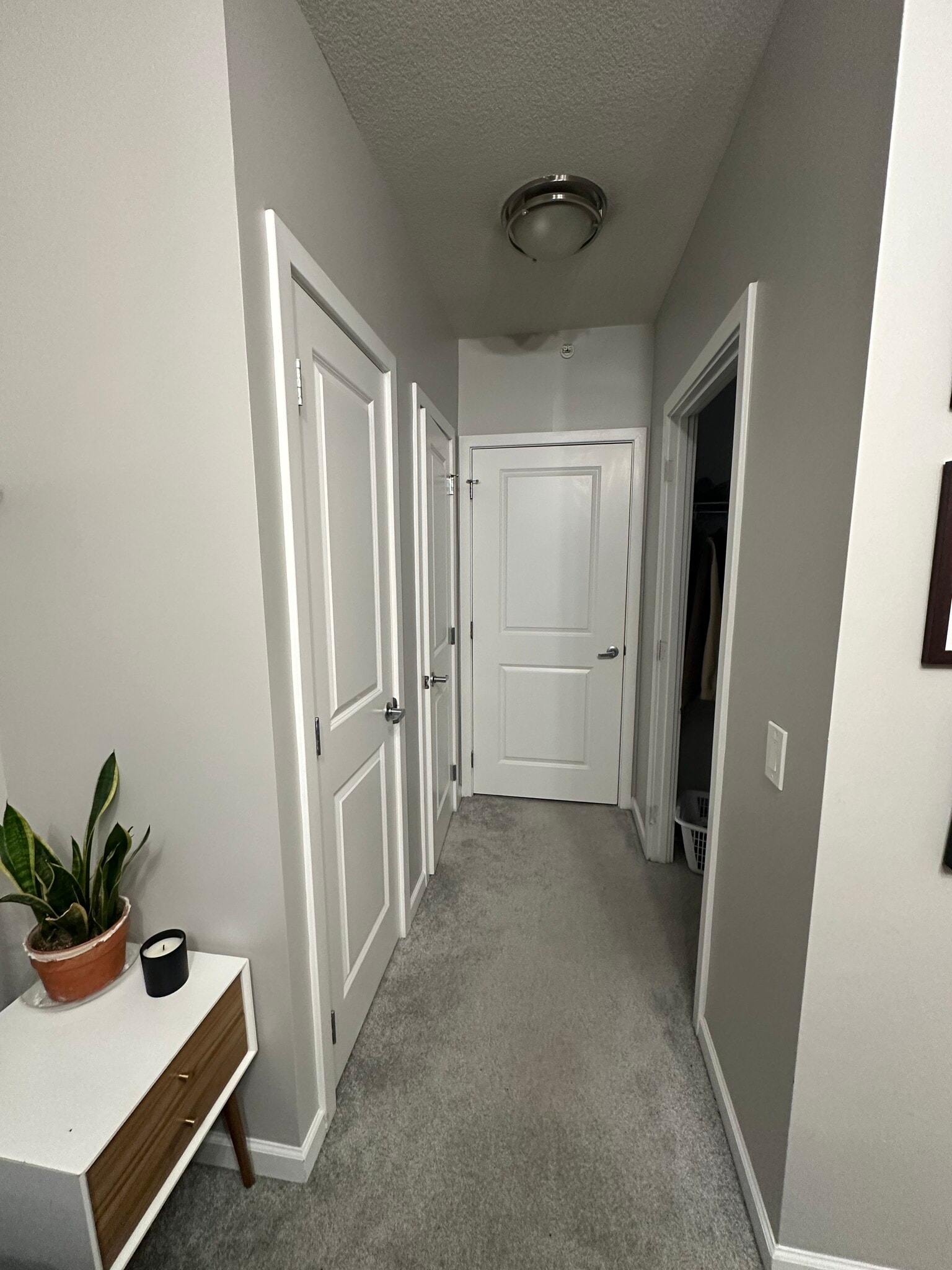 Primary bedroom closets. One large walk-in one on the right and two small ones on left. - 440 L St NW