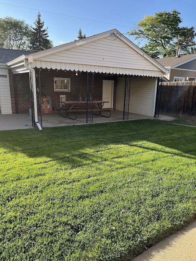 Back yard and garage - 3711 Newton St