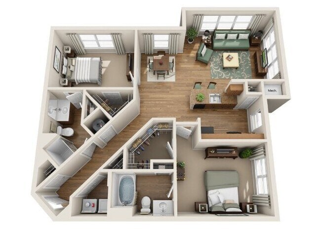 Floorplan - Summerfield At Morgan Metro Apartments