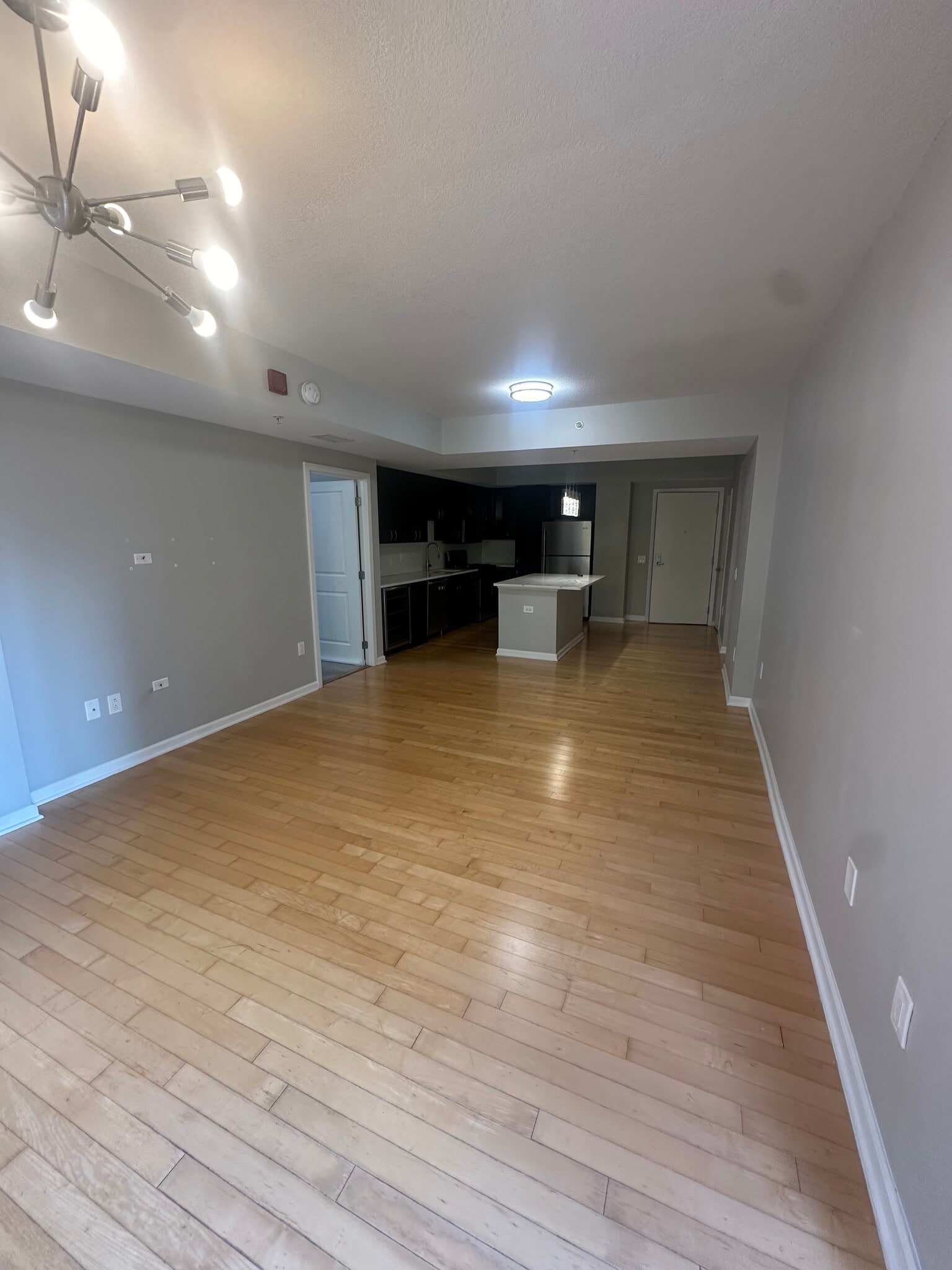 Living room / kitchen view from window. - 440 L St NW