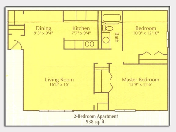 2BR/1BA - Sheffield Village Apartments & Townhomes