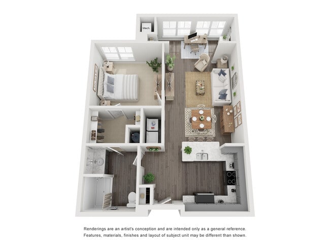 1 bedroom-894 sq.ft. - The Lawson of Knightdale