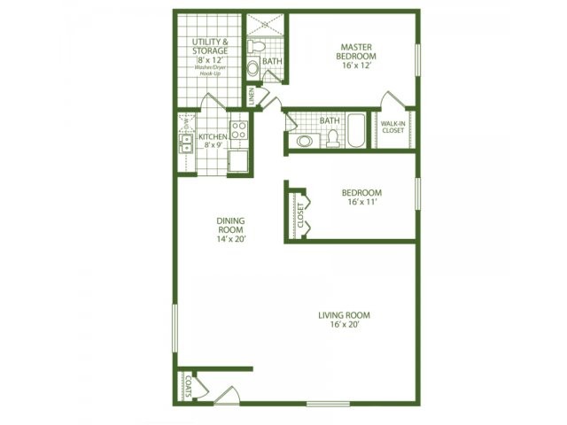 Floorplan - Park Place Apartments