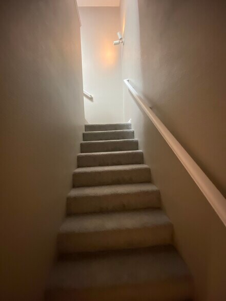 Stairs to the top floor - 443 Willow Ave