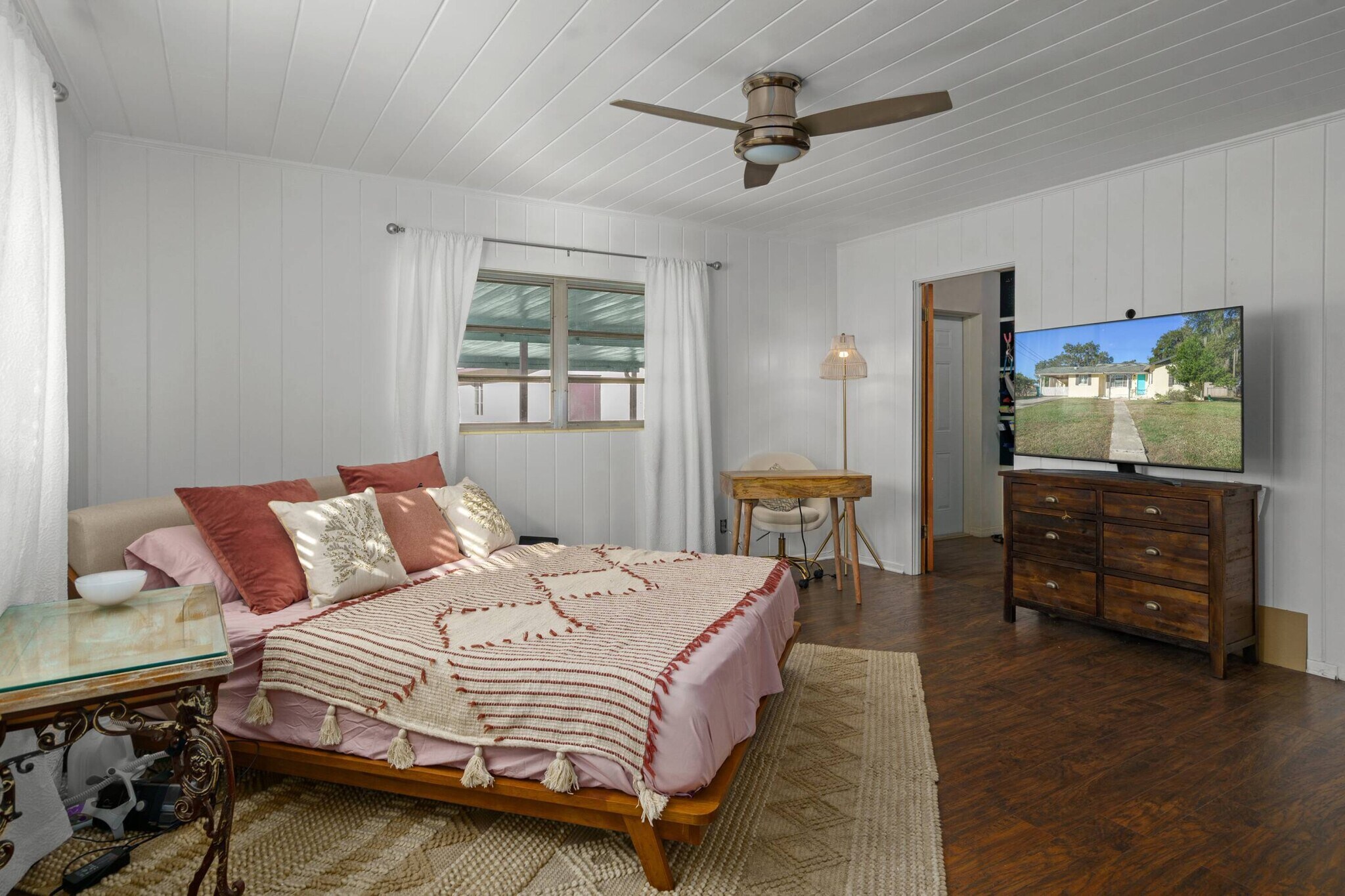 Master bedroom with private access to patio. - 117 Trout Ave