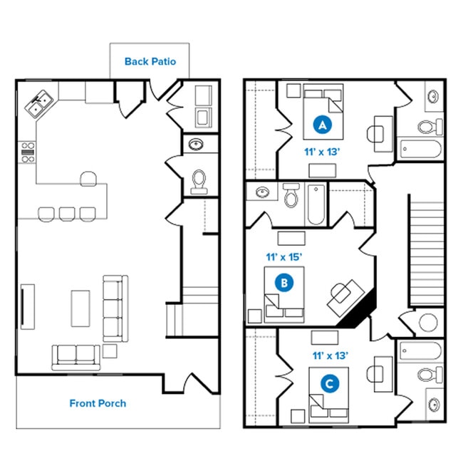 3 Bed 3.5 Bath - Cottage Row Stillwater