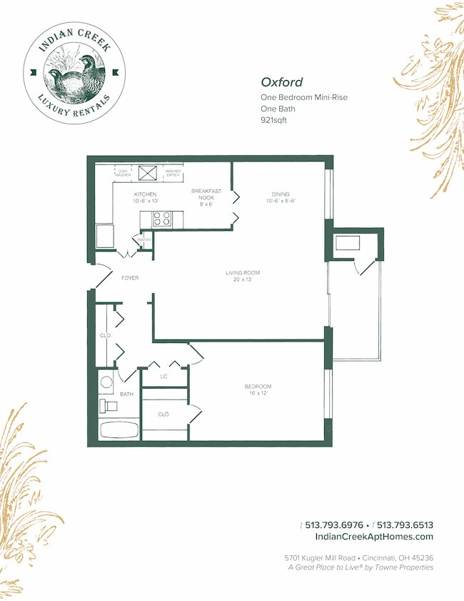 Floorplan - Indian Creek Apartments and Townhomes