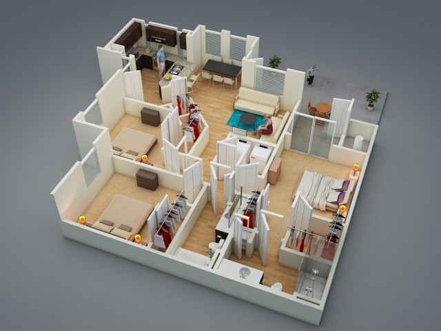 C1 Floor plan - Liv Avenida