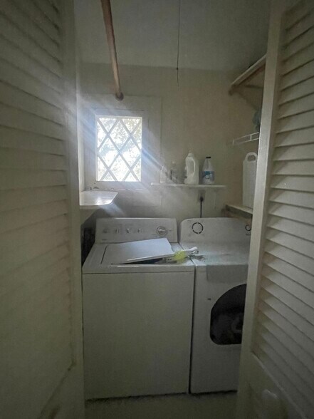 washer/dryer in laundry room - 856 Boston Post Rd