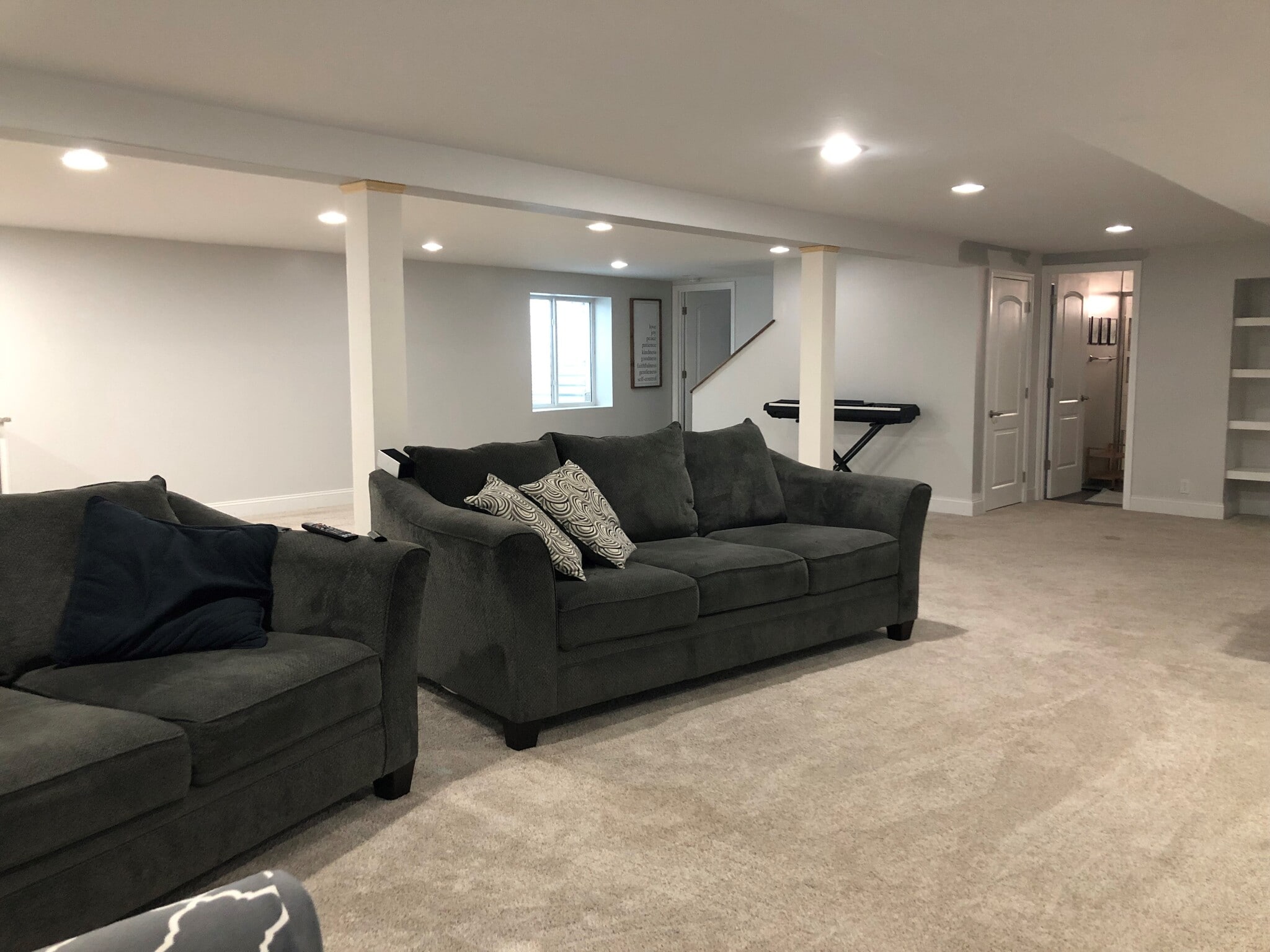 Basement family room - 1025 Sherbrooke Rd