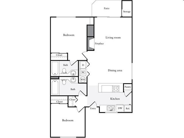 2BR/2BA - Redmond Park Apartments