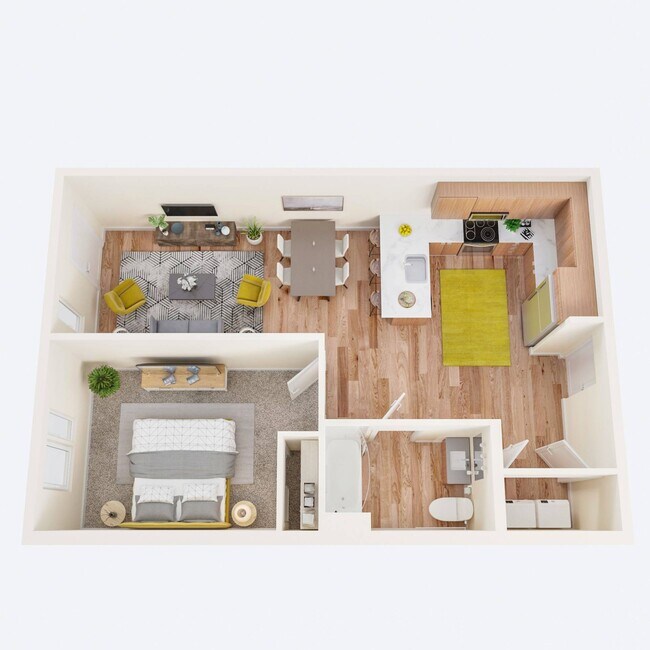 A1 - One Bedroom - Green Leaf Shoreline