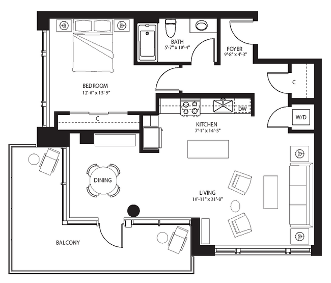 Floorplan - The Bravern