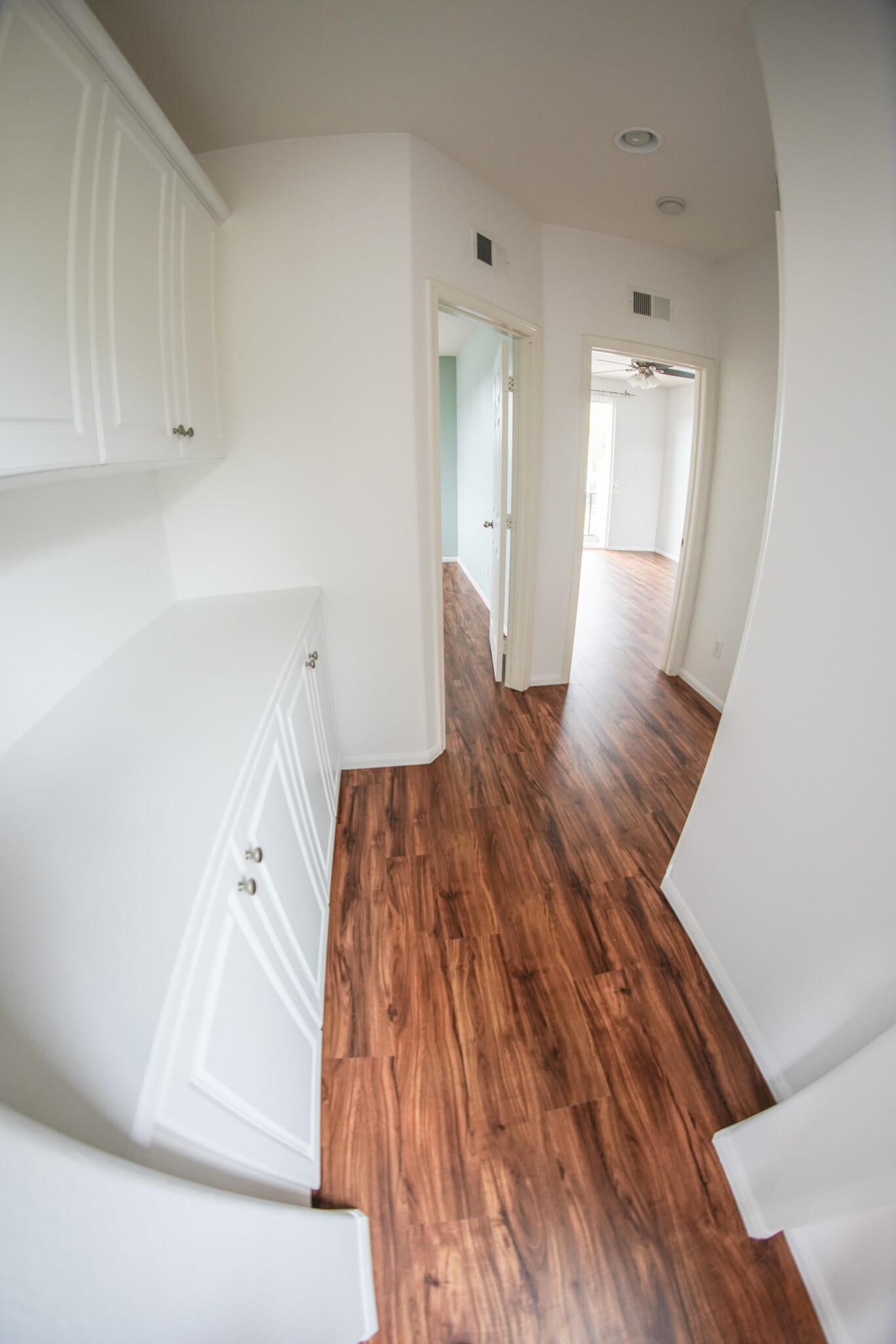 linen closet and entry to upstairs bedrooms and dual-sink bathroom - 1882 Shadetree Dr