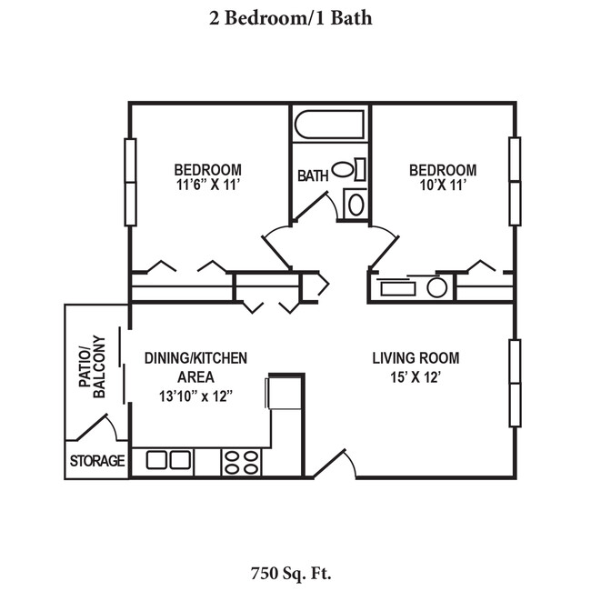 Floorplan - East Pointe Apartments