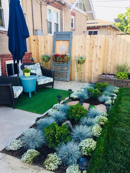 Garden beds with automatic drip system - 1447 Osceola St