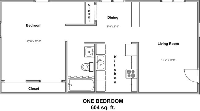1BR/1BA - Maple Creek Village