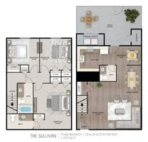 Floorplan - Palmetto Creek Townhomes