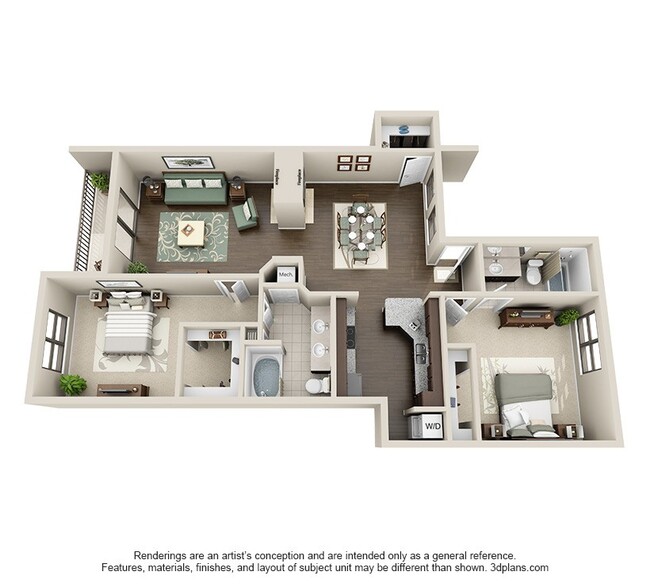 Floorplan - Elle at the Medical Center