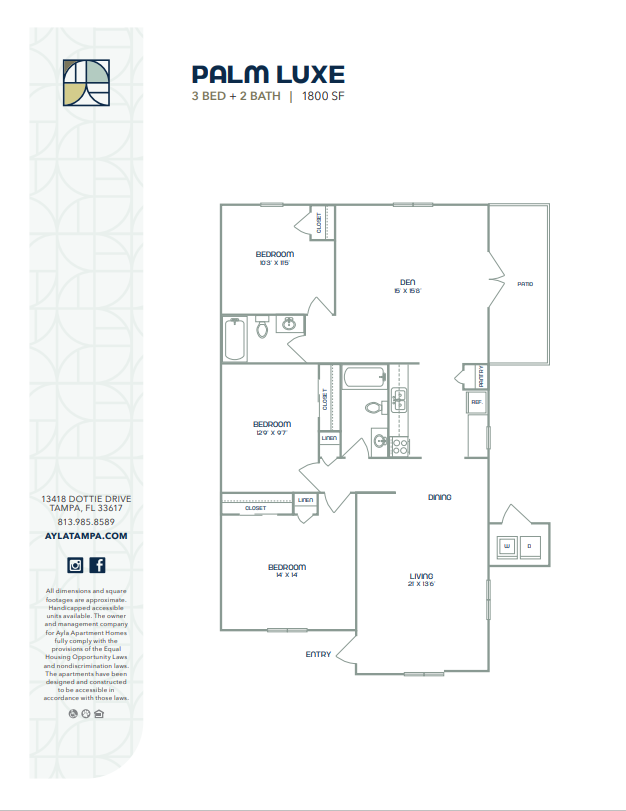 Floorplan - Ayla Apartments