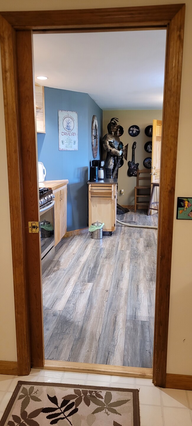 view of kitchen from bathroom - 673 Winch Hill Rd