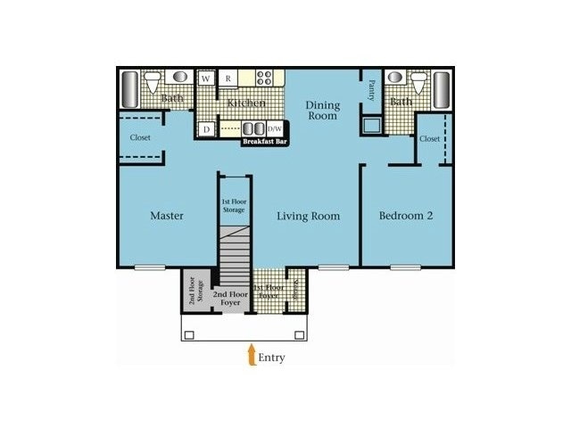 2BR/2BA - Saddlewood Club