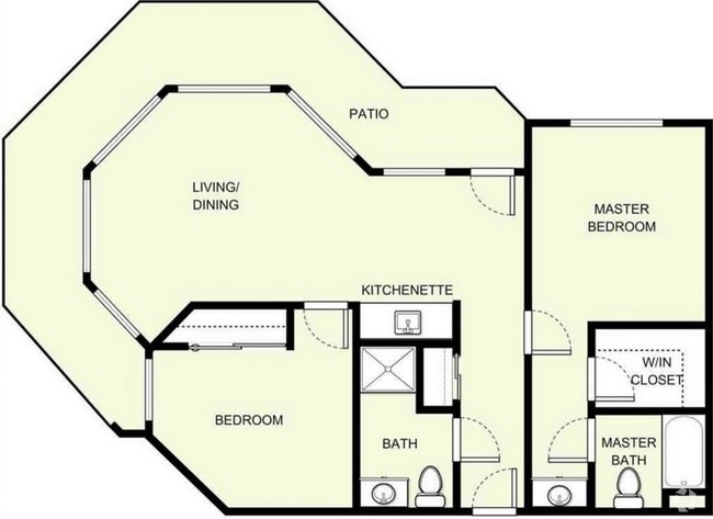 Two Bedroom (916 sf) - Holiday Country Squire