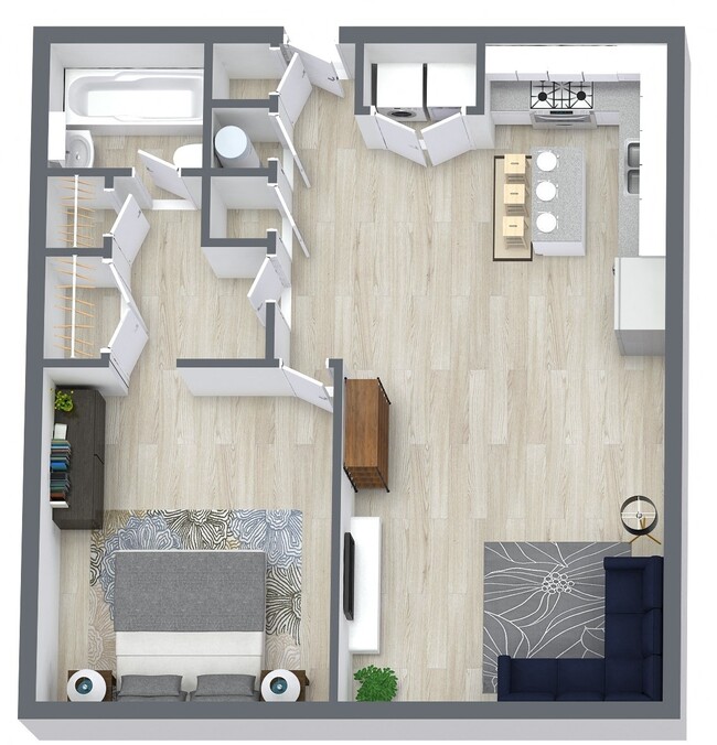 Floorplan - The Marseilles Apartments