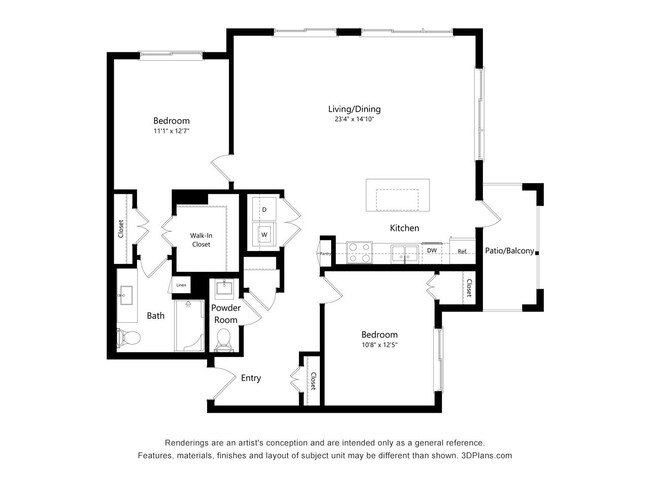 Floorplan - The Reef at Riviera 62+ Apartments