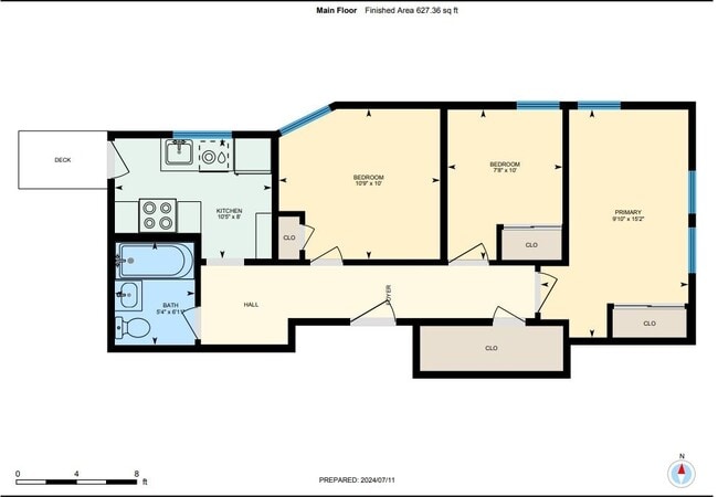 Floorplan - 2620 Hillegass Ave.