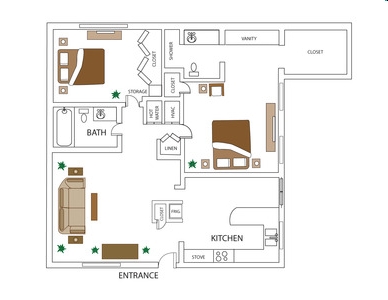 2BR/2BA - 18 at Biltmore Apartments