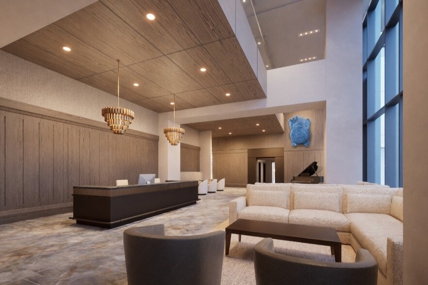 Lobby with 24-hour concierge - BLVD Haley