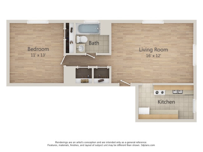 Floorplan - Cameron Court Apartments