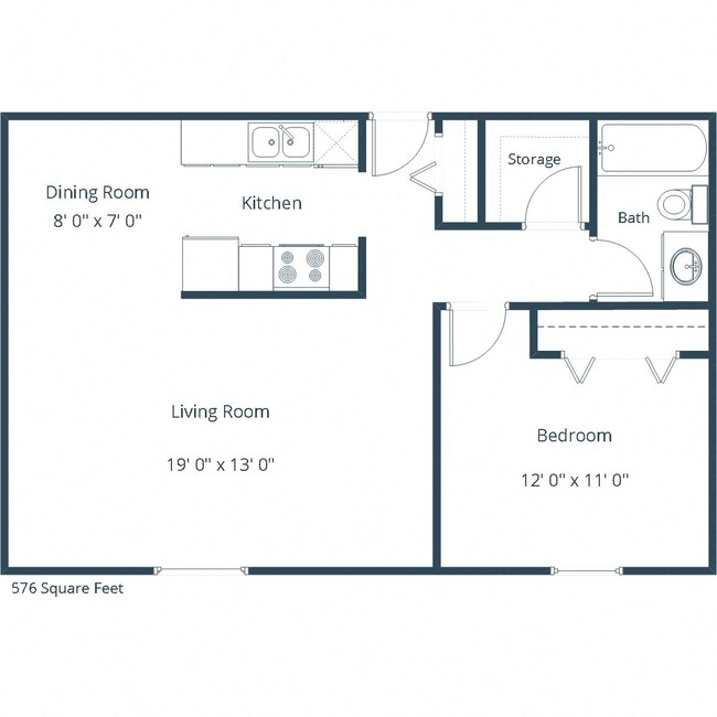 Floorplan - Belmont Apartments