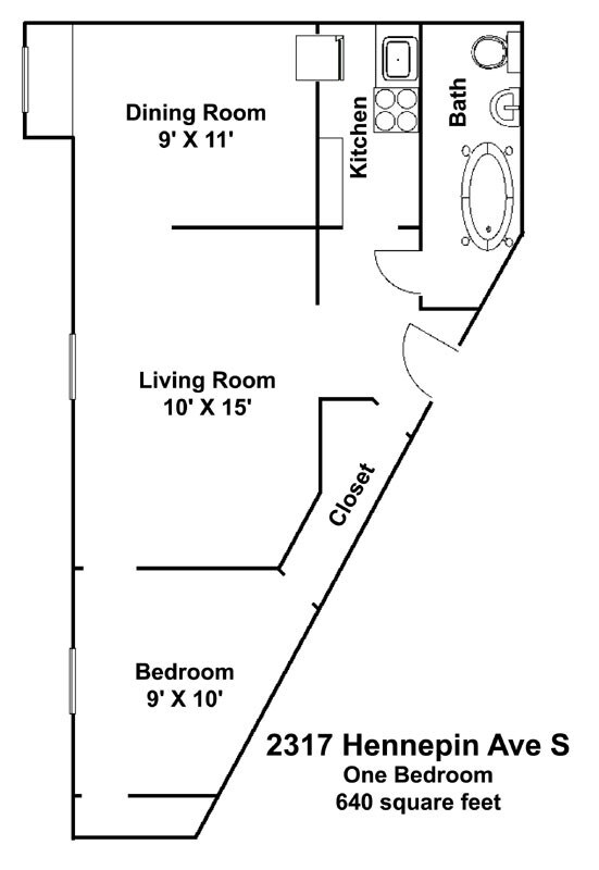 Floorplan - 2317 Hennepin Apartments