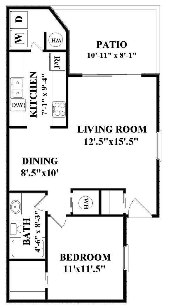 Floorplan - Windtree Apartments