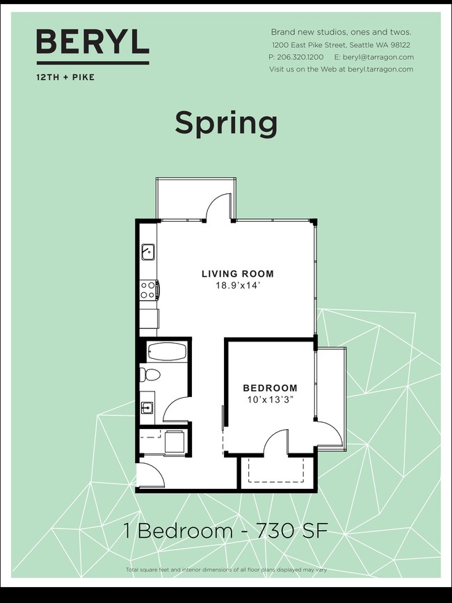 Floorplan - Beryl Apartments