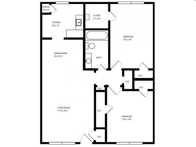 2BR/1BA - Whisperwood